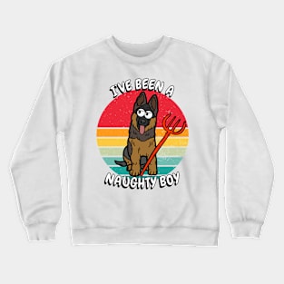 ive been a naughty boy - guard dog Crewneck Sweatshirt